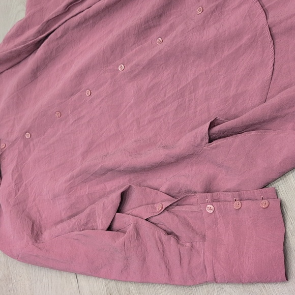 ZARA Lilac/Mauve Oversized Button-Down Shirt Size XS - Picture 7 of 11